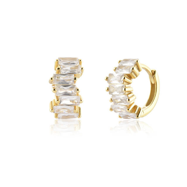 Crystal Baquette Huggies