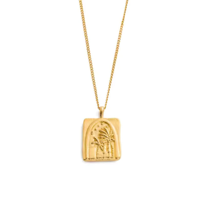 Palm Pendant Necklace
