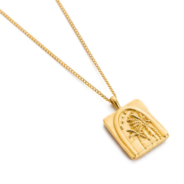 Palm Pendant Necklace