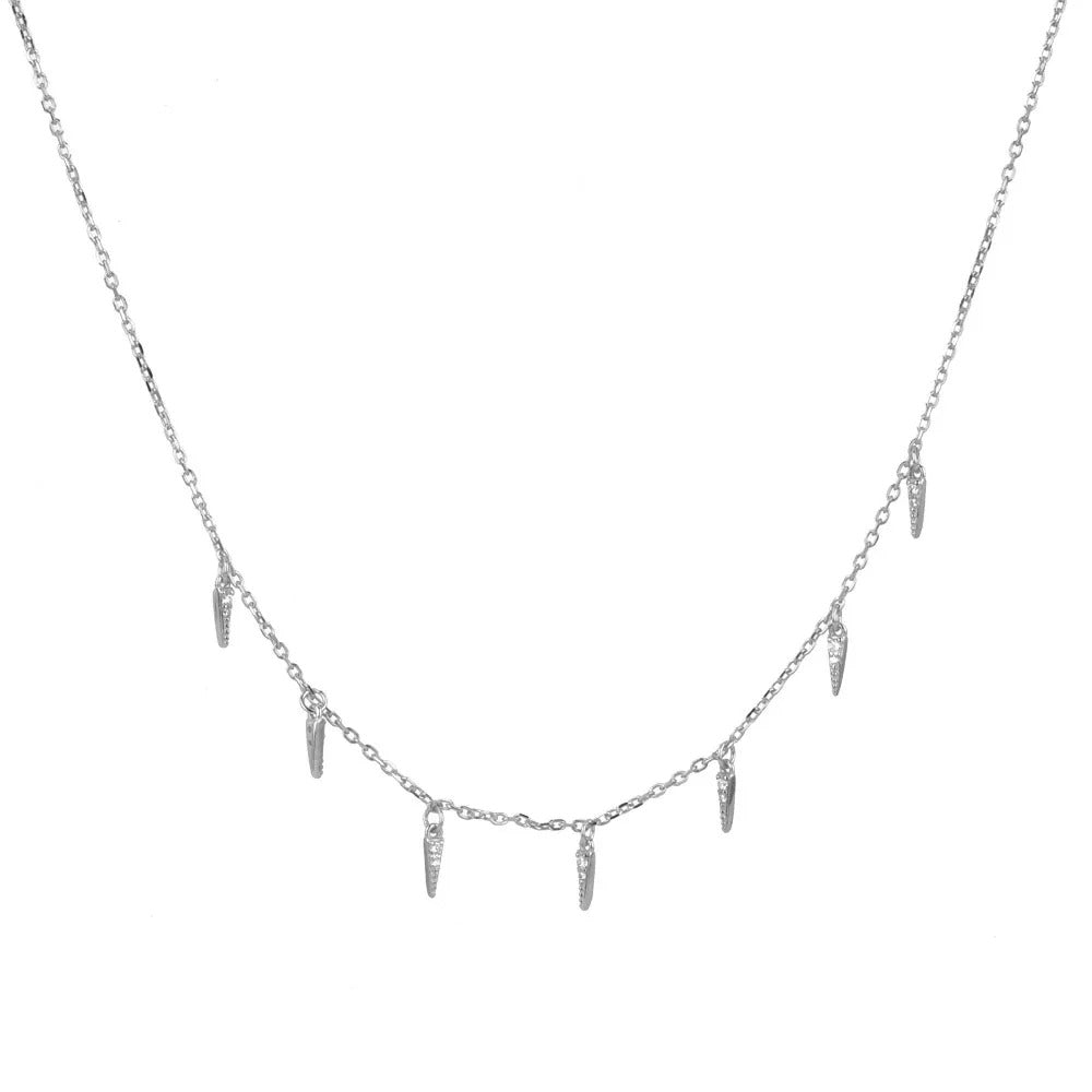 Pave Thorn Necklace