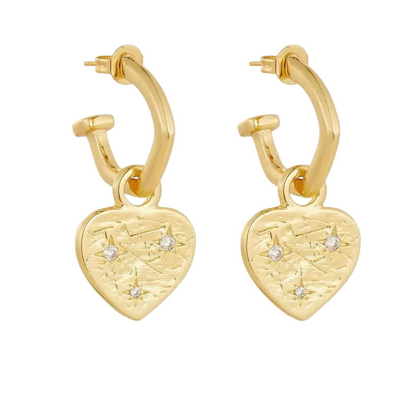 Halo Heart Earrings