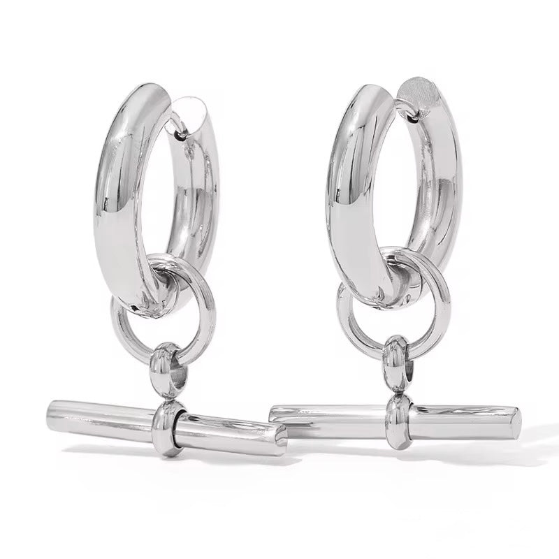 Chunky T-Bar Earrings